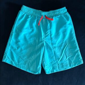 Primary Kids Swim Trunks in turquoise size 10